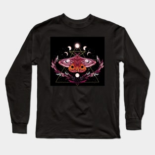 Moth under the moonlight Long Sleeve T-Shirt